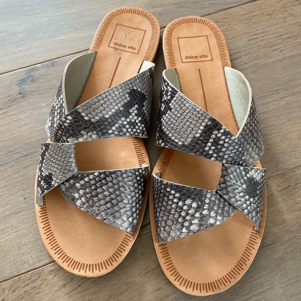 Dolce Vita snake skin sandal